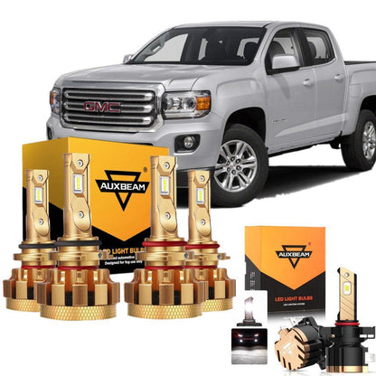 Kit d’ampoules LED feux de route/croisement F-16 Plus série CAN-bus intégré 14 000 lm pour GMC Canyon 2004–2008 – NOVADOMIO