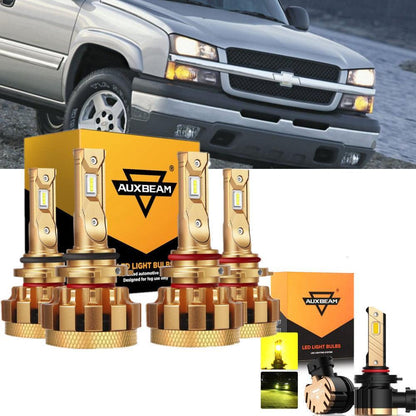 Kit d’ampoules LED feux de route/croisement F-16 Plus série CAN-bus intégré 14 000 lm pour Chevrolet Silverado 2500 2003–2004
