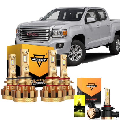 Kit d’ampoules LED feux de route/croisement F-16 Plus série CAN-bus intégré 14 000 lm pour GMC Canyon 2009–2012 – vue 2