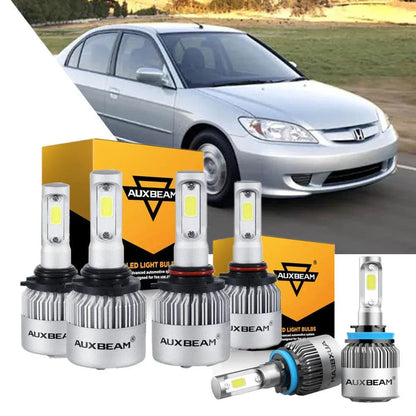 Ampoules LED S2-série COB 360° Beam 16 000 lm pour HONDA CIVIC 2006–2015 – NOVADOMIO