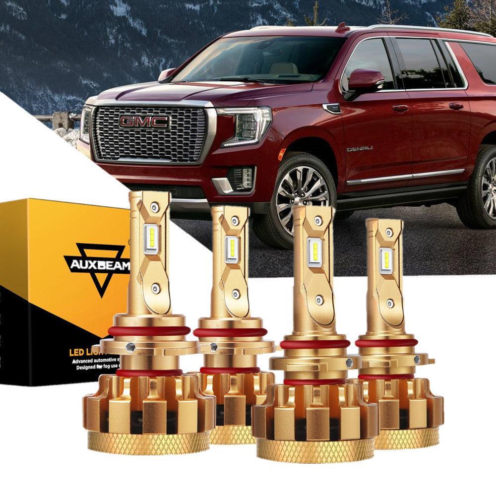 pour 2002-2006 GMC Yukon(Denali) F-16 Plus série Built-in Canbus Automotive Grade 14000LM Ampoules LED High Low Beam Bundle…