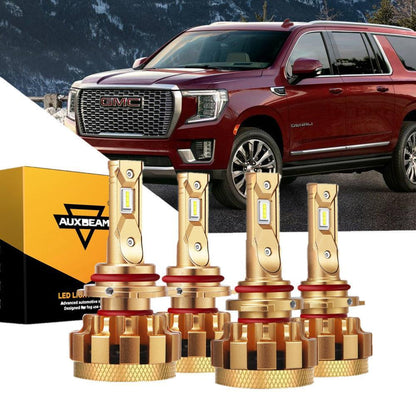 Kit d’ampoules LED feux de route/croisement F-16 Plus série CAN-bus intégré 14 000 lm pour GMC Yukon (Denali) 2002–2006 – vue