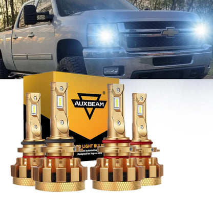 pour 2003-2006 Chevrolet Silverado 2500 HD F-16 Plus série CANbus intégré qualité automobile 14000LM Ampoules LED kit feux de