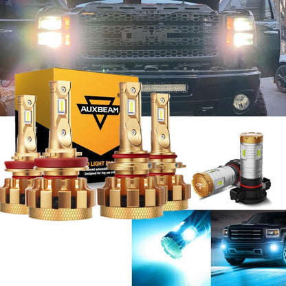 Kit d’ampoules LED feux de route/croisement F-16 Plus série CAN-bus intégré 14 000 lm pour GMC Sierra 2500 HD 2007–2014