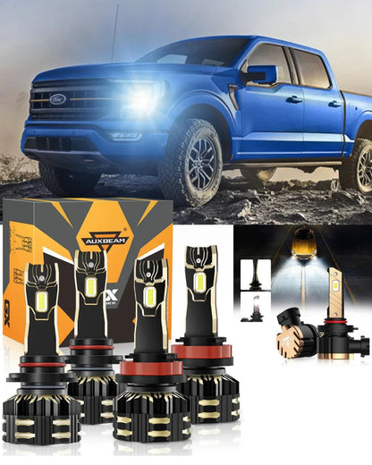 pour 2015-2020 Ford F-150 9005 H11 Ampoules de phare LED Bundle – NOVADOMIO