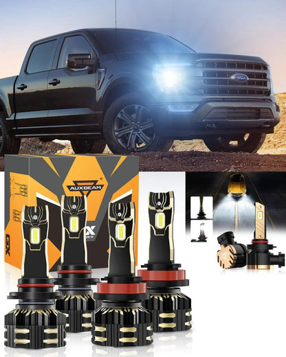pour 2021 Ford F-150 9005 H11 Ampoules de phare LED Bundle – NOVADOMIO