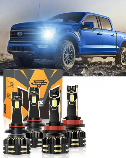 pour 2015-2020 Ford F-150 9005 H11 Ampoules de phare LED Bundle – vue 13 – NOVADOMIO