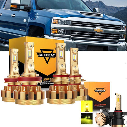 Kit d’ampoules LED feux de route/croisement F-16 Plus série CAN-bus intégré 14 000 lm pour Chevrolet Silverado 3500 HD