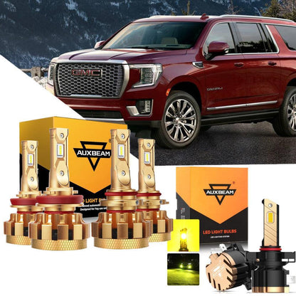 Kit d’ampoules LED feux de route/croisement F-16 Plus série CAN-bus intégré 14 000 lm pour 2016 GMC Yukon (avec phares