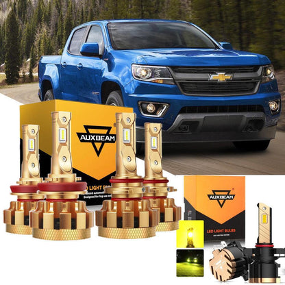 Kit d’ampoules LED feux de route/croisement F-16 Plus série CAN-bus intégré 14 000 lm pour Chevrolet Colorado 2015–2019 – vue