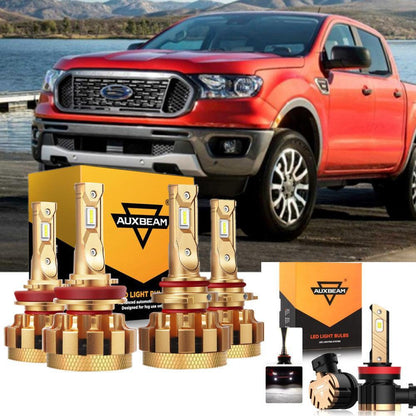 Kit d’ampoules LED feux de route/croisement F-16 Plus série CAN-bus intégré 28 000 lm pour 2020 Ford RANGER 2019 – NOVADOMIO