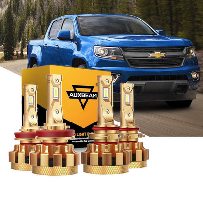 Kit d’ampoules LED feux de route/croisement F-16 Plus série CAN-bus intégré 14 000 lm pour Chevrolet Colorado 2015–2019 – vue