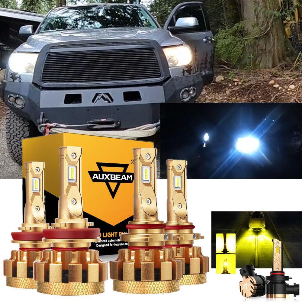 pour 2010 Toyota Tundra F-16 Plus série Built-in Canbus Automotive Grade 14000LM Ampoules LED High Low Beam Bundle – vue 2