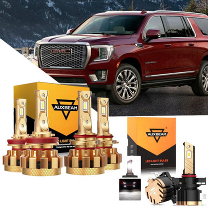 Kit d’ampoules LED feux de route/croisement F-16 Plus série CAN-bus intégré 14 000 lm pour 2016 GMC Yukon (avec phares