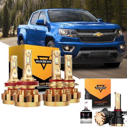 Kit d’ampoules LED feux de route/croisement F-16 Plus série CAN-bus intégré 14 000 lm pour Chevrolet Colorado 2015–2019