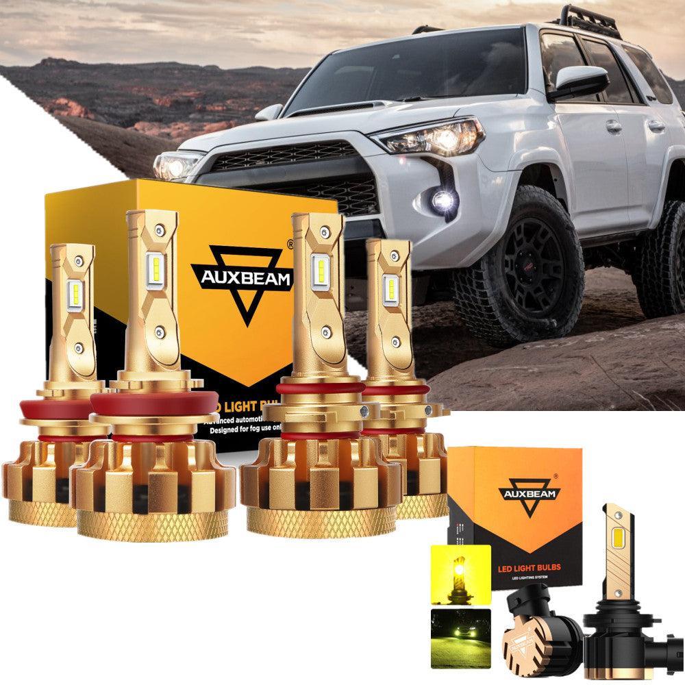 pour 2006-2009 Toyota 4Runner F-16 Plus série Built-in Canbus Automotive Grade 14000LM Ampoules LED High Low Beam Bundle – v…