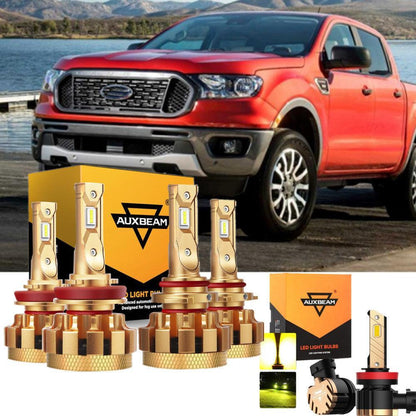 Kit d’ampoules LED feux de route/croisement F-16 Plus série CAN-bus intégré 28 000 lm pour 2020 Ford RANGER 2019 – vue 2