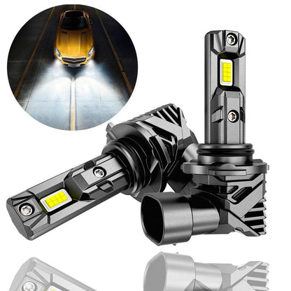 9006/HB4 Ampoules de phare LED/Fog Lights Q15 série sans ventilateur&Wireless 60W 18000LM 6500K blanc froid – 2 ampoules