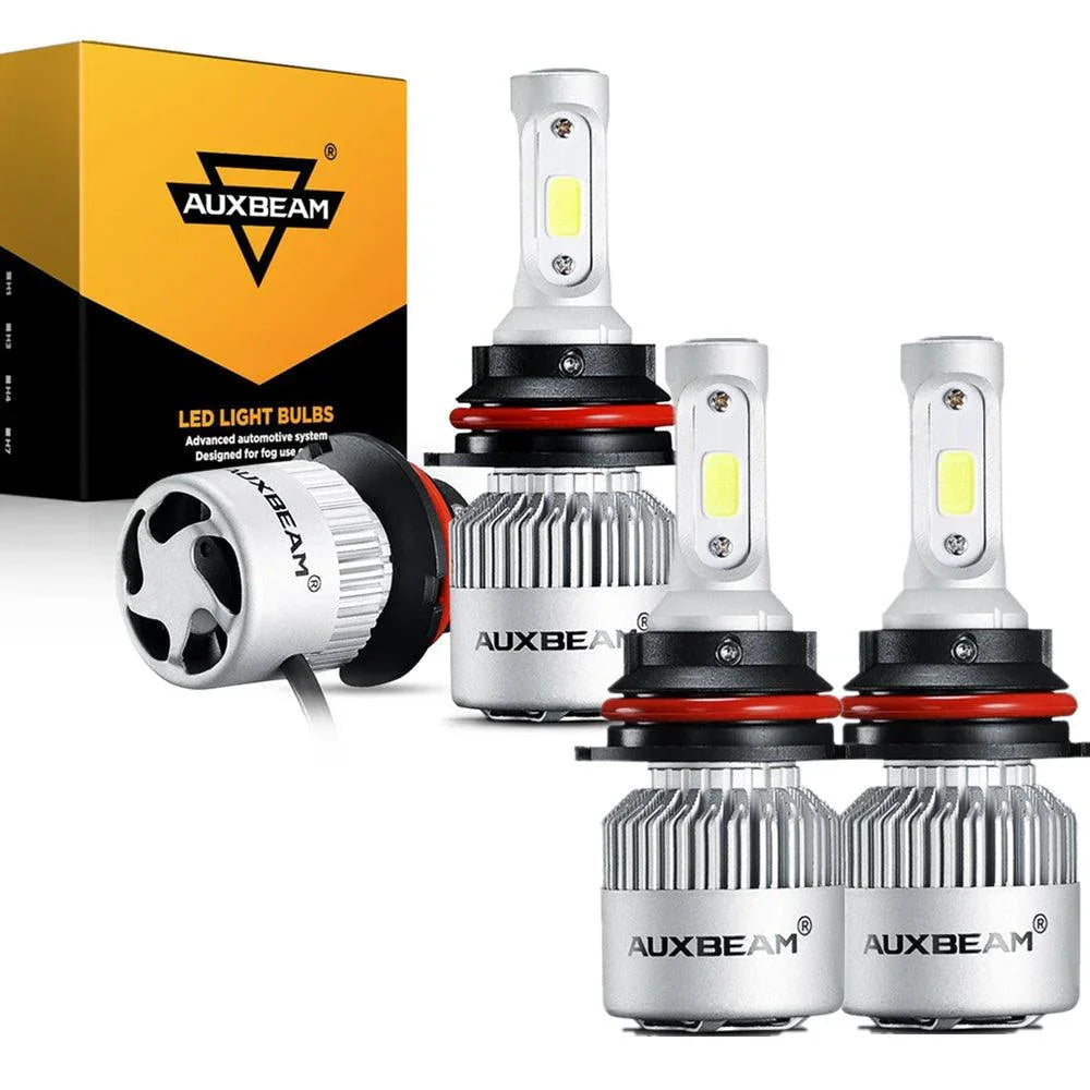 9007/HB5 Ampoules de phare LED 72W 8000ML S2 série Super Brightes COB 6500K blanc froid – 2 ampoules – vue 9