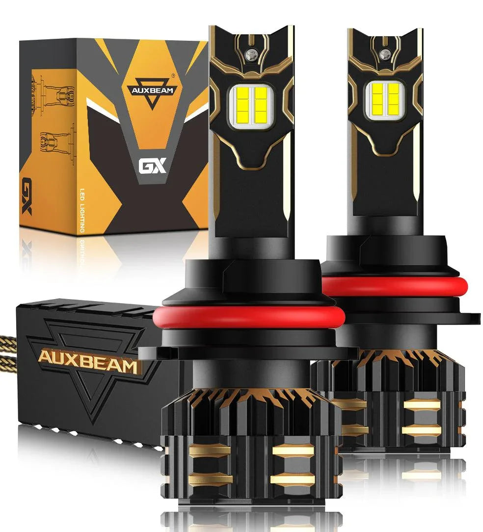 9007/HB5 Ampoules de phare LED 120W 25000LM GX série Brightest 6500K blanc froid – 2 ampoules