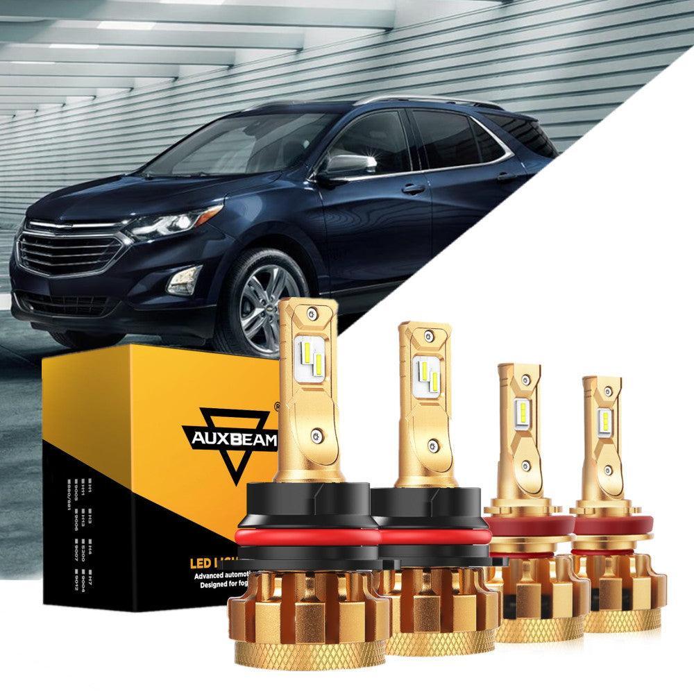 pour 2005-2009 Chevrolet Equinox 9007/HB5 F-16 Plus série Automotive Grade 14000LM Ampoules LED High Low Beam Bundle
