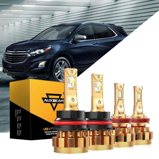 pour 2005-2009 Chevrolet Equinox 9007/HB5 F-16 Plus série Automotive Grade 14000LM Ampoules LED High Low Beam Bundle