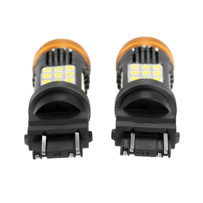 3157 7443 1157 1156 BAU15S blanc orange rouge LED clignotant DRL Brake Tail Reversing ampoules LED 56 W 600% haute luminosité