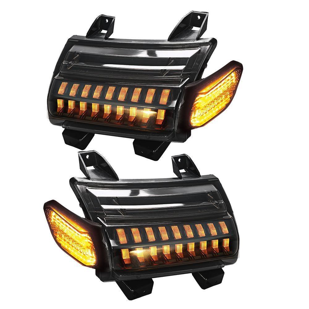 Smoke LED clignotant Lights avec DRL & feu latéral Lights pour Jeep Wrangler JL Sahara, Rubicon, High Altitude Models 2018-2…