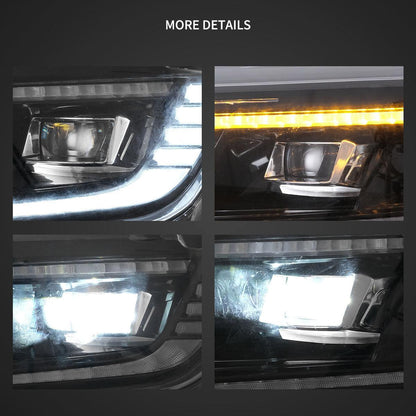LED bloc optique avant projecteur double faisceau noir Welcome/Breath & Back et Forth Function pour 2016–2018 Chevrolet