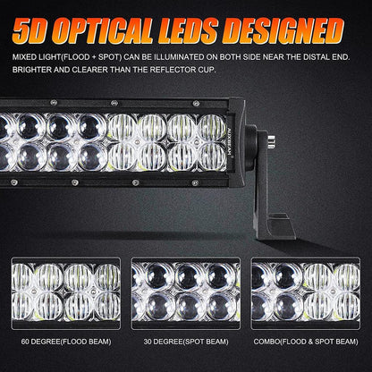 22″-52″ 5D série droit/courbé faisceau combiné Double Row Barres LED pour Chevrolet Tahoe – vue 4 – NOVADOMIO