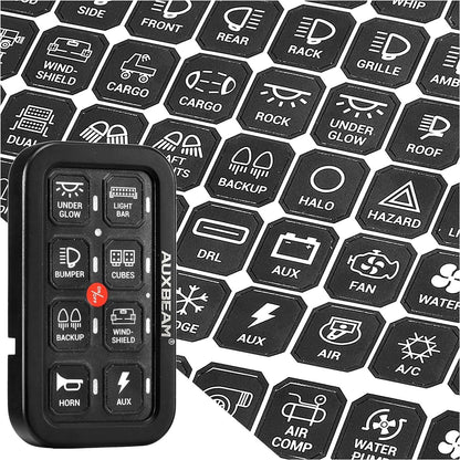 120 universel Stickers pour panneau de commande – vue 5 – NOVADOMIO