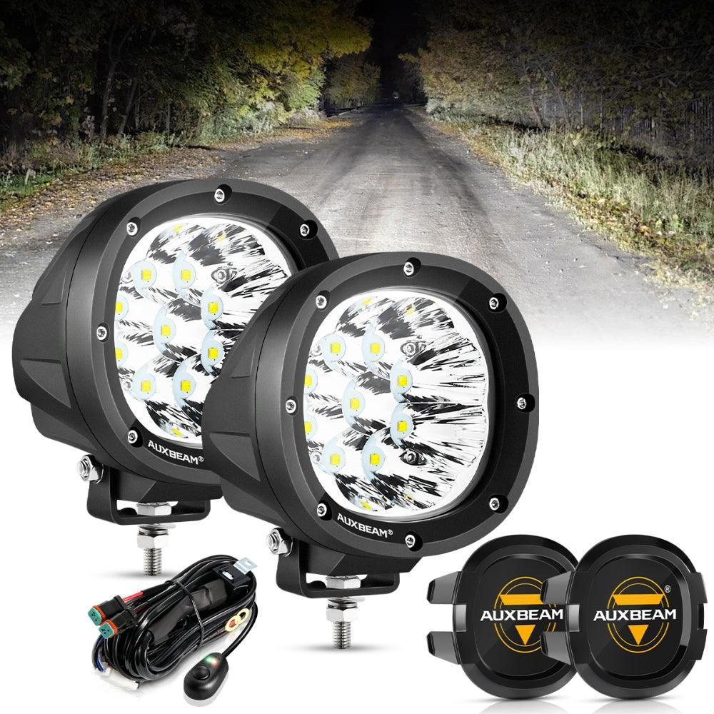 P4 série | 4 Inch 90W Round LED Driving Lights Spot blanc Pod Lights – vue 16