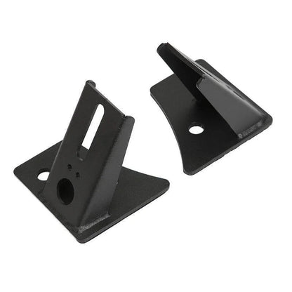 2 pièces noir montant A supports inférieurs sur charnière de pare-brise Projecteurs LED compacts pour 2007–2017 Jeep Wrangler