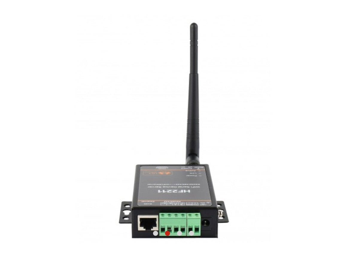 HF2211 WiFi périphérique série serveur RS232 / 485 / 422 + adaptateur câble série antenne – vue 3