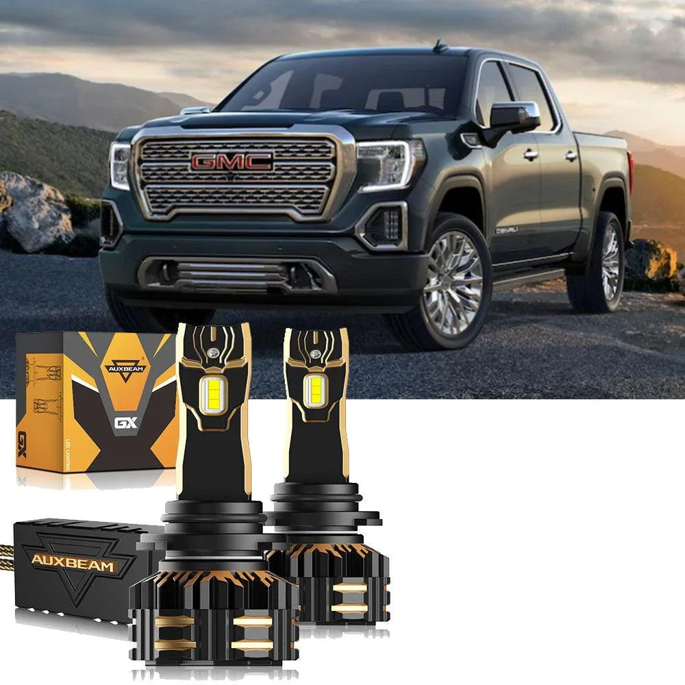 pour 2000-2002 GMC Sierra 1500 9005 9006 Ampoules de phare LED Bundle – vue 12