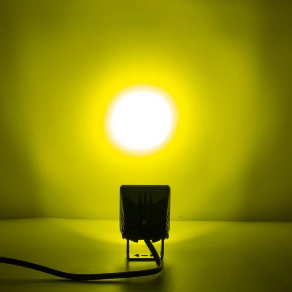 2 Inch 40W 4000LM LED Pod orange Spot Offroad Light – vue 7