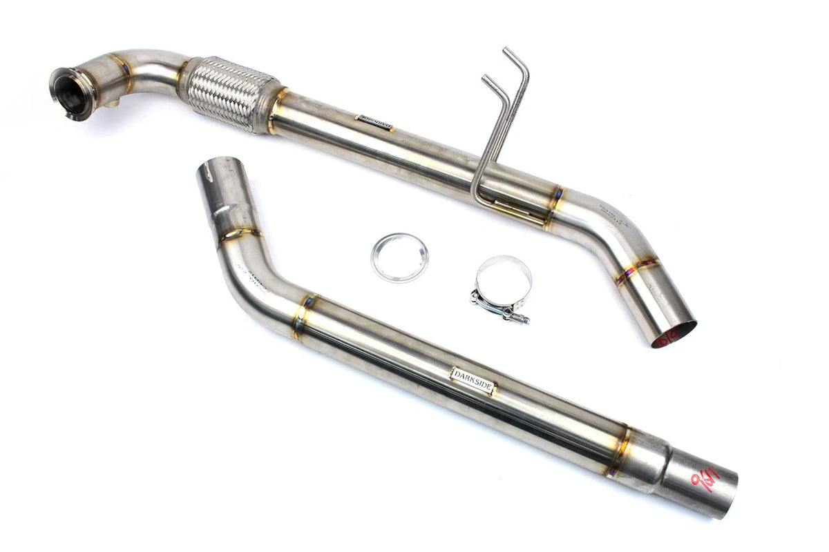Darkside 2.5 downpipe inox suppression FAP pour VW transporter t5 2.5 TDI BNZ BPC moteurs – Darkside Developments
