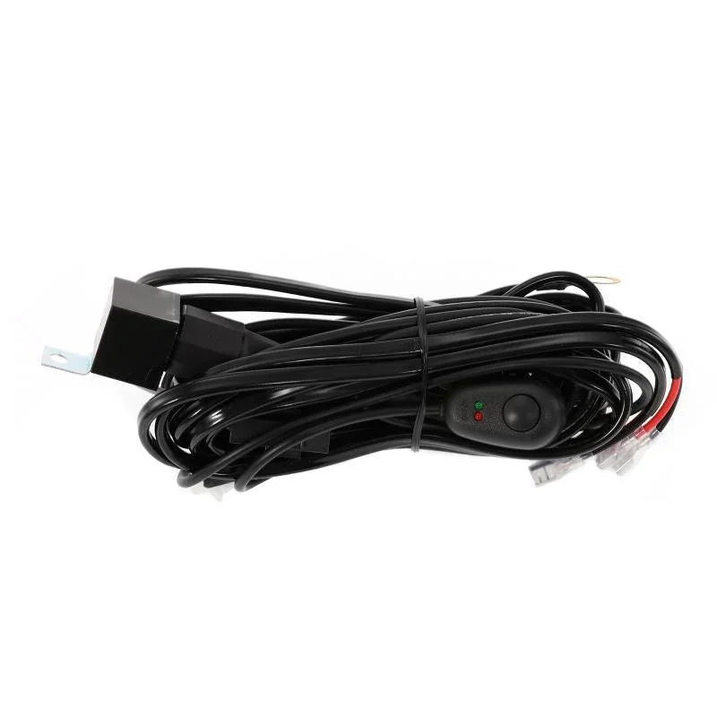 (2 Leads 16AWG) Barres LED Wiring Harness Kit avec Fuse 12V 40A Relay ON/OFF Switch