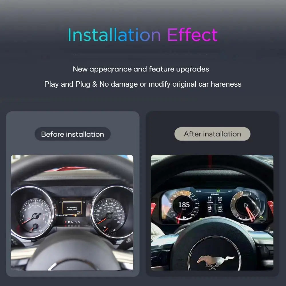 Virtual Cockpit Ford Mustang 2012-2023 LCD 12,3″ – NOVADOMIO