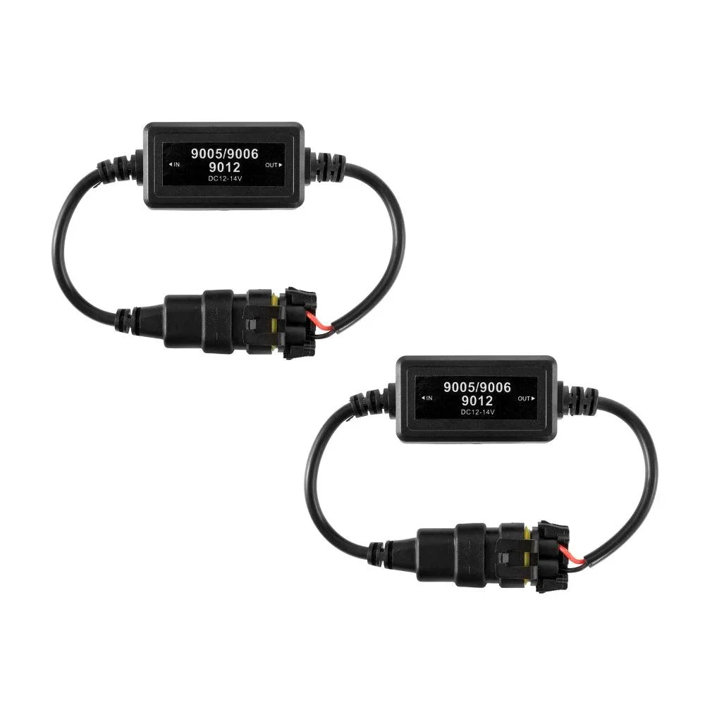 9005/HB3 C10-Model Enhanced Ampoules de phare LED Canbus Decoder Anti-Flicker Hyper Flash No Warning Harness Resistor Conver…