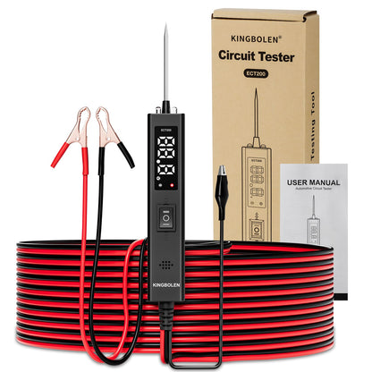 Testeur de circuit automobile KINGBOLEN ECT200 12/24 V – Écran LED – NOVADOMIO