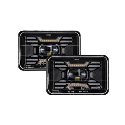 Lot de 2 4×6″ optique scellée phares LED avec feux de route/croisement DRL clignotant – vue 11 – NOVADOMIO