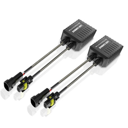 H11/H9/H8 C20-Model Decoder-Pro Enhanced Ampoules de phare LED CAN-bus Decoder Harness Resistor Conversion Kit lot de 2 – vue