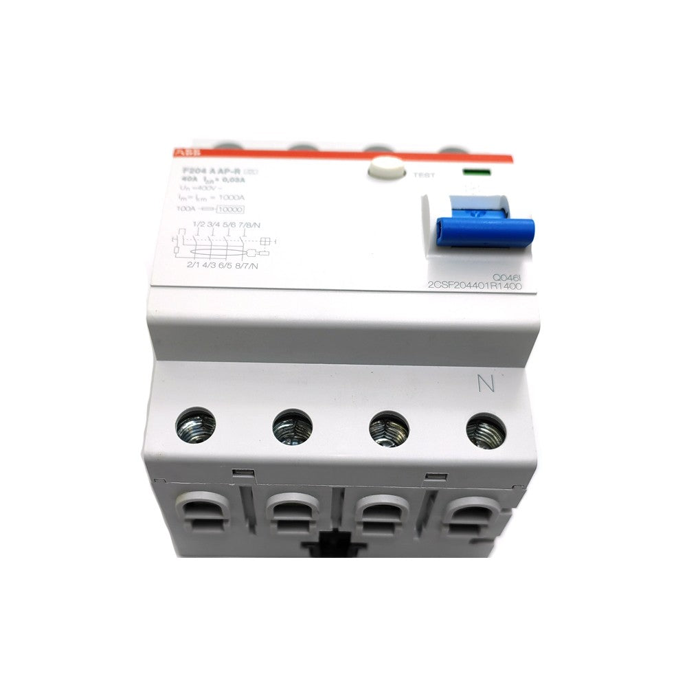 Module de disjoncteur de courant de défaut à la terre F204 A 40 / 0.03APR 2CSF204401R1400 – vue principale