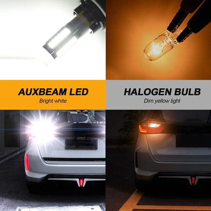 T20 7443 7440 LED recul/clignotant/Brake Tail Light 20W 4000LM 6500K blanc 33LED série – 2 ampoules – vue 2 – NOVADOMIO