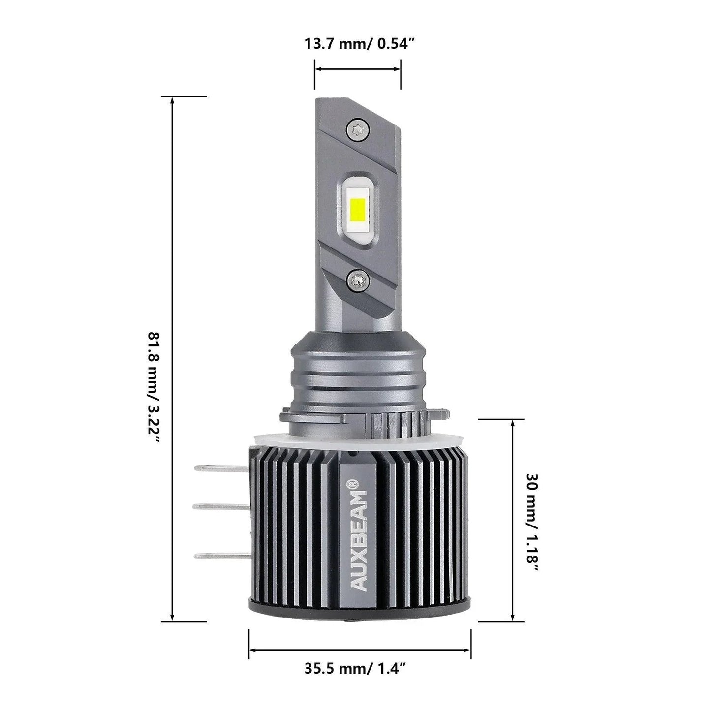 H15 Ampoules de phare LED 70W 14000LM High Beam Daytime Running 6500K blanc froid – 2 ampoules – vue 5