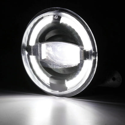Lot de 2 4″ 60 W LED antibrouillards avec blanc anneau Halo DRL pour Jeep Wrangler JK/ Jeep Grand Cherokee/ Dodge – vue 4