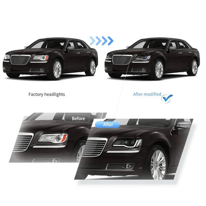 LED bloc optique avant projecteur double faisceau 2011-UP Chrysler – vue 6 – NOVADOMIO