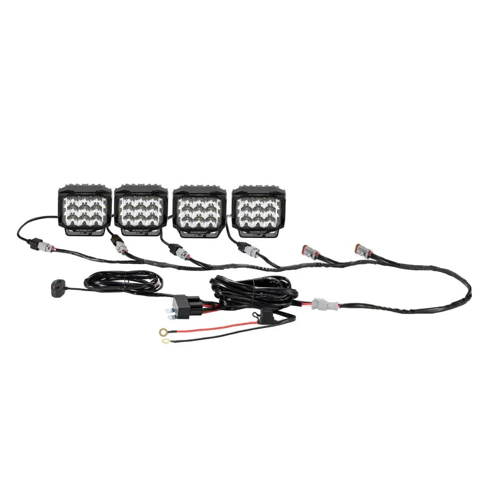 6-Projecteurs LED compacts Power Wiring Harness Kit avec 3 PIN DT Plug – vue 3