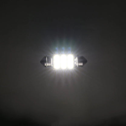 36 mm DE3174 1.42″ Festoon LED intérieur/plafonnier/lecture/éclairage de plaque ampoules 2.7 W 300 LM 6 500 K blanc – 2